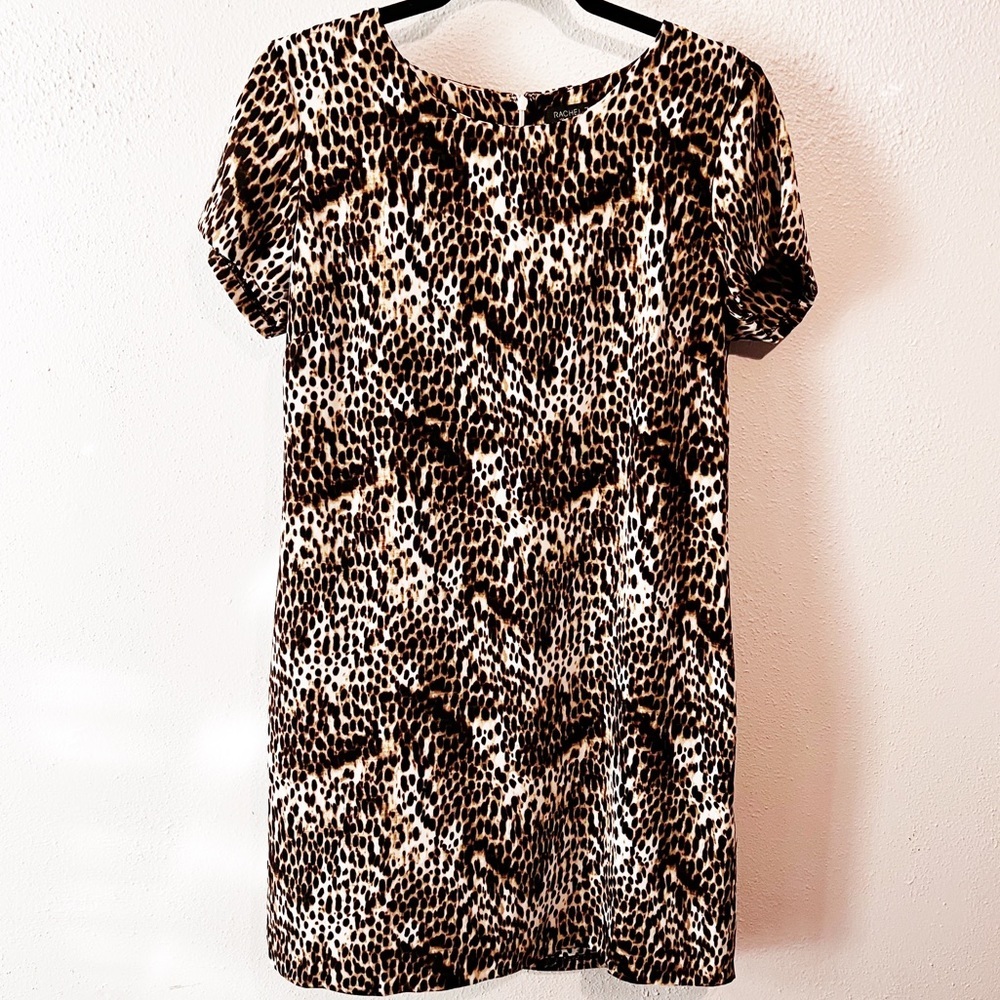 Rachel Zoe leopard sheath dress size 8